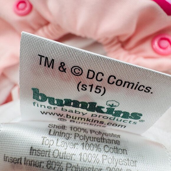 DC Comics Heroes Snap In One Cloth Diaper w/Cape Supergirl Adjustable - Picture 6 of 16